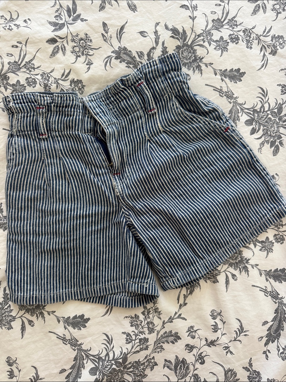 Ralph Lauren Navy and White Striped Kids Shorts